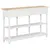 Produktbild 3 för Konsolbord vit 120x30x76 cm MDF