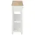 Produktbild 4 för Konsolbord vit 120x30x76 cm MDF