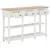 Produktbild 5 för Konsolbord vit 120x30x76 cm MDF
