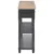 Produktbild 4 för Konsolbord svart 120x30x76 cm MDF