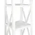 Produktbild 7 för Bokhylla med 1 låda vit 40x30x170 cm MDF
