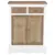 Produktbild 2 för Skänk vit 60x30x80 cm massivt trä