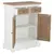 Produktbild 3 för Skänk vit 60x30x80 cm massivt trä