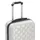 Hård resväska blank silver ABS