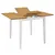 Produktbild 2 för Utdragbart matbord (80-120)x80x74 cm vit MDF