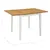 Produktbild 6 för Utdragbart matbord (80-120)x80x74 cm vit MDF