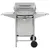 Produktbild 4 för Gasolgrill med 2 grillzoner rostfritt stål silver 