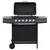 Produktbild 2 för Gasolgrill med 6 grillzoner stål svart