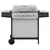 Produktbild 2 för Gasolgrill med 6 grillzoner rostfritt stål silver