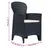Produktbild 11 för Caféset 3 delar plastrotting antracit