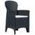 Produktbild 2 för Caféset 3 delar plastrotting antracit