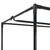 Produktbild 6 för Garderob svart 75x50x160 cm