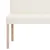 Produktbild 6 för Bänk 139,5 cm konstläder gräddvit
