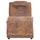 Massageschäslong med kudde brun konstmocka