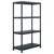 Produktbild 2 för Förvaringshyllor 2 st svart 200 kg 80x40x138 cm plast