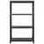 Produktbild 3 för Förvaringshyllor 2 st svart 200 kg 80x40x138 cm plast