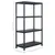 Produktbild 9 för Förvaringshyllor 2 st svart 200 kg 80x40x138 cm plast