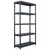 Produktbild 2 för Förvaringshyllor 2 st svart 250 kg 80x40x180 cm plast