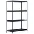 Produktbild 2 för Förvaringshyllor 2 st svart 220 kg 90x40x138 cm plast