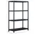 Produktbild 8 för Förvaringshyllor 2 st svart 220 kg 90x40x138 cm plast