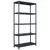 Produktbild 2 för Förvaringshyllor 2 st svart 260 kg 90x40x180 cm plast