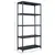 Produktbild 8 för Förvaringshyllor 2 st svart 260 kg 90x40x180 cm plast