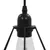 Produktbild 6 för Taklampa med diamantdesign svart 3 x E27-lampa