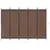 Produktbild 6 för Rumsavdelare 5 paneler brun 250x180 cm