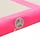 Uppblåsbar gymnastikmatta med pump 300x100x10 cm PVC rosa