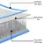 Produktbild 12 för Uppblåsbar gymnastikmatta med pump 300x100x10 cm PVC blå  