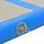Uppblåsbar gymnastikmatta med pump 400x100x10 cm PVC blå