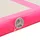 Uppblåsbar gymnastikmatta med pump 500x100x10 cm PVC rosa