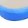 Uppblåsbar gymnastikmatta med pump 500x100x10 cm PVC blå