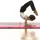 Uppblåsbar gymnastikmatta med pump 600x100x10 cm PVC rosa