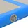 Uppblåsbar gymnastikmatta med pump 600x100x10 cm PVC blå