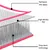 Produktbild 12 för Uppblåsbar gymnastikmatta med pump 800x100x10 cm PVC rosa