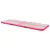 Produktbild 4 för Uppblåsbar gymnastikmatta med pump 800x100x10 cm PVC rosa