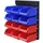Väggmonterade förvaringshyllor för garageverktyg 2 st blå & röda