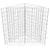 Produktbild 4 för Planteringsgabion upphöjd galvaniserat stål 75x75x50 cm