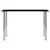 Produktbild 2 för Matbord svart 120x60x75 cm härdat glas