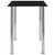 Produktbild 3 för Matbord svart 120x60x75 cm härdat glas