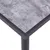 Produktbild 4 för Matbord svart och betonggrå 120x60x75 cm MDF