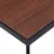 Produktbild 4 för Matbord mörkt trä och svart 120x60x75 cm MDF