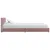Produktbild 4 för Sängram rosa sammet 90x200 cm