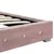 Produktbild 6 för Sängram rosa sammet 90x200 cm