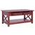 Produktbild 2 för Soffbord brun 100x55x46 cm massivt mahognyträ