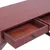 Produktbild 3 för Datorbord brun 132x47x77 cm massivt mahognyträ