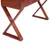 Produktbild 4 för Datorbord brun 132x47x77 cm massivt mahognyträ
