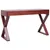 Produktbild 5 för Datorbord brun 132x47x77 cm massivt mahognyträ