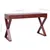Produktbild 8 för Datorbord brun 132x47x77 cm massivt mahognyträ